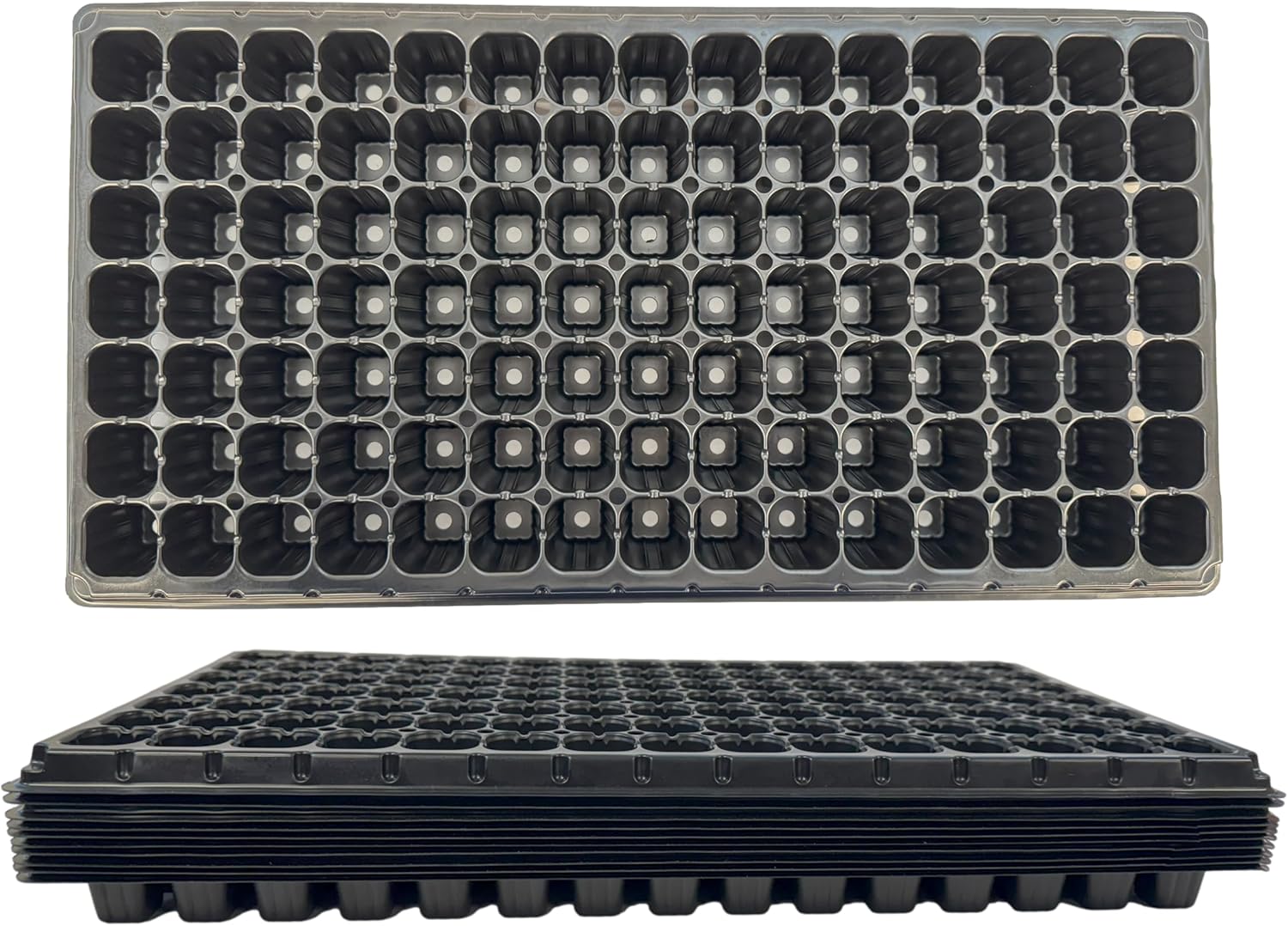 Nursery Plug Tray - 105 Cell Seedling Plastic Nursery Trays,