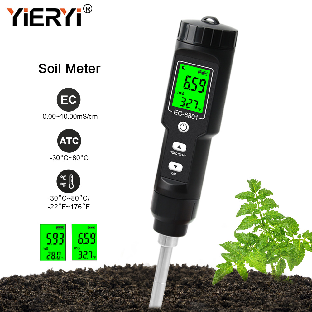 Yieryi EC/TEMP Soil Tester 0.0 – Agriculture Farming Hand Tools recenzja i cena