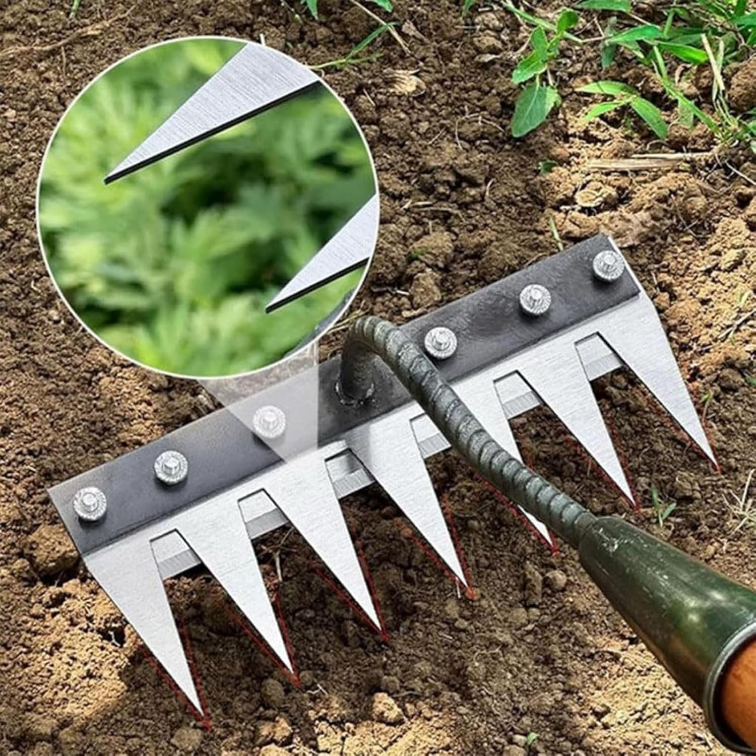5/6/7/8 Teeth Metal Rake Garde – Agriculture Farming Hand Tools recenzja i cena