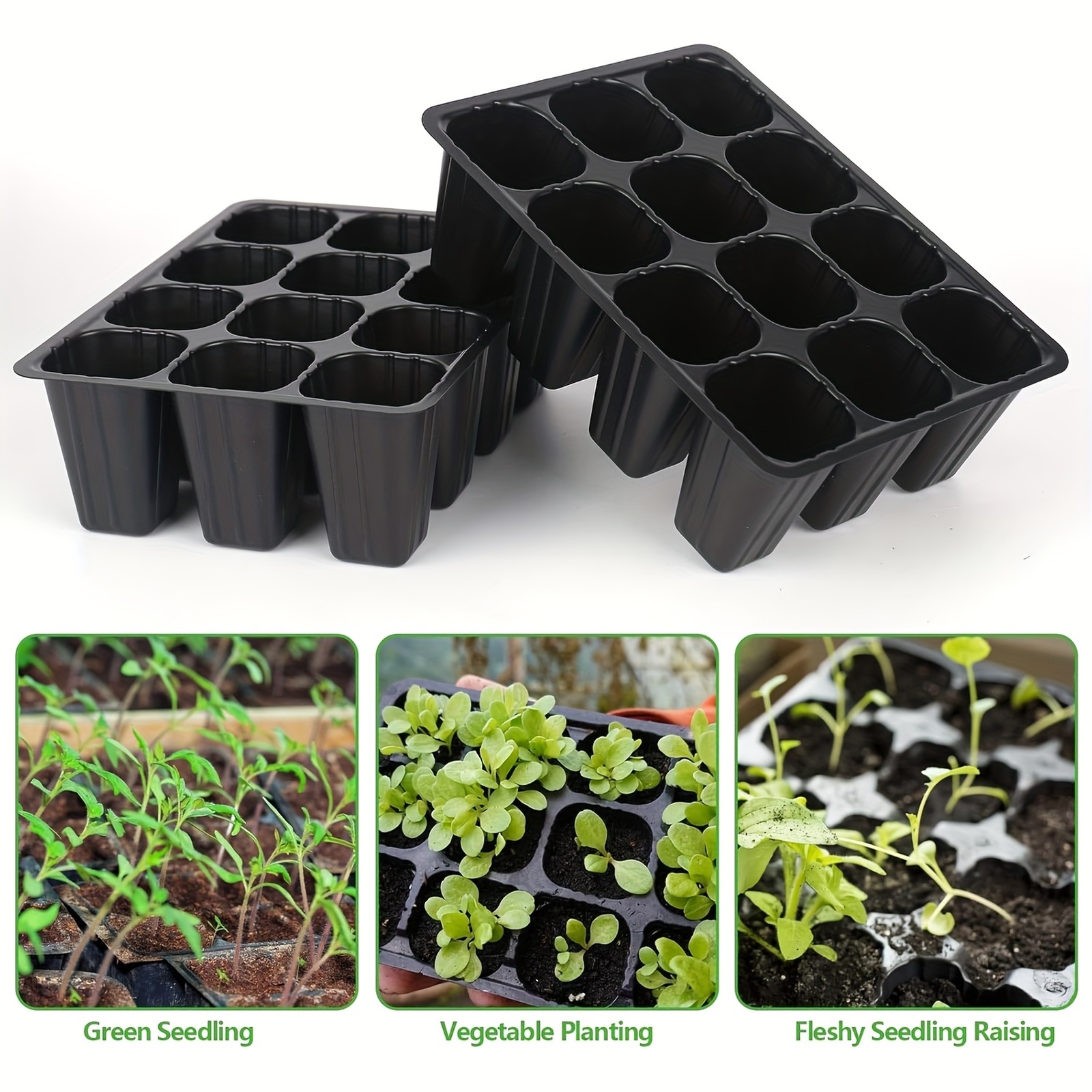 10pcs 12-Cell Plastic Seed Sta – Nursery Plug Tray recenzja i cena