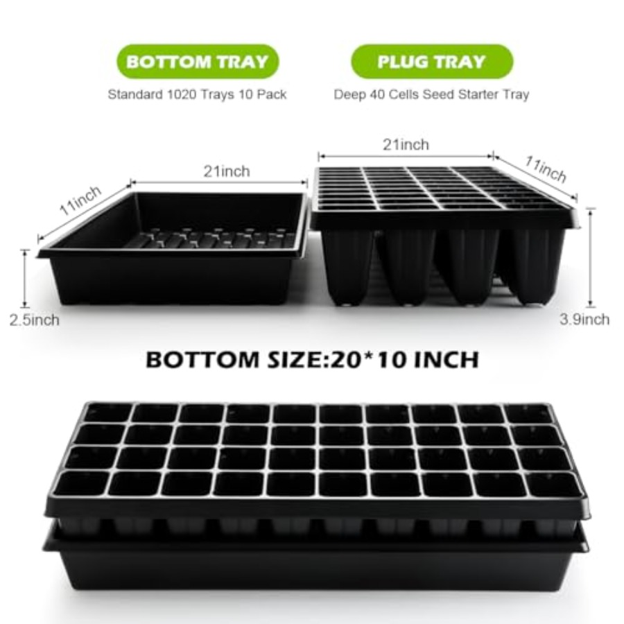 10 Pack 1020 Seed Starter Tray – Nursery Plug Tray recenzja i cena