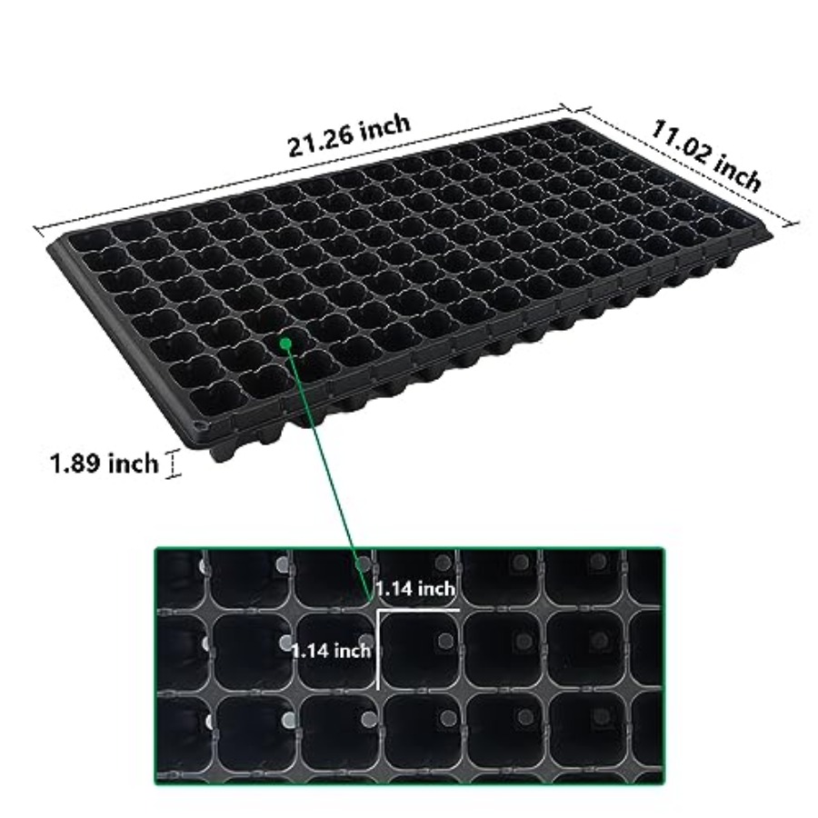 10Pcs 128 Cell Seed Starter Tr – Nursery Plug Tray recenzja i cena