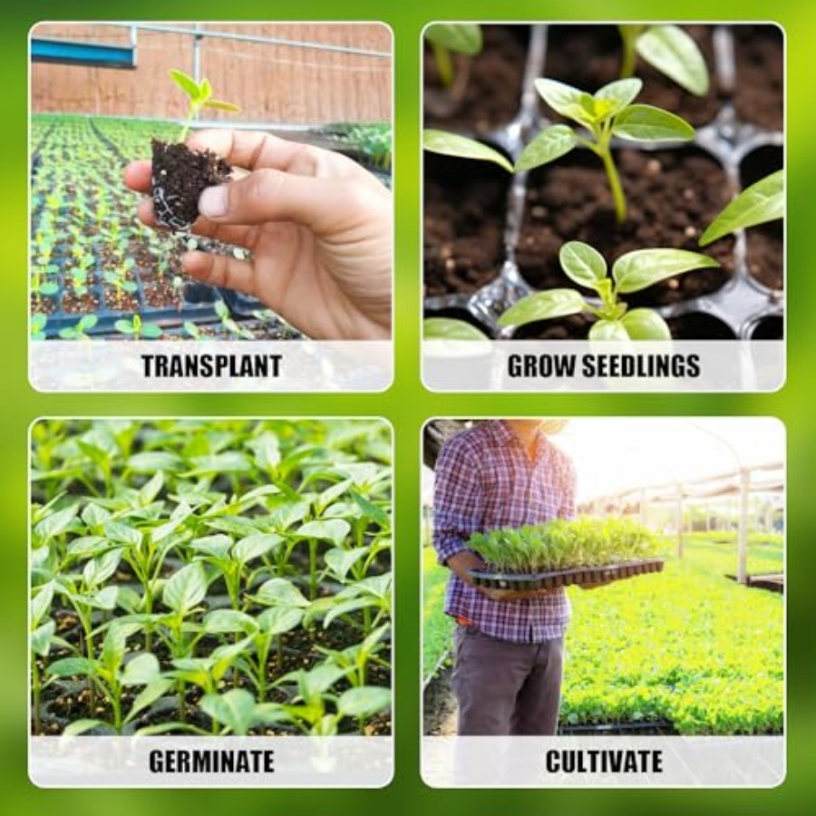 10Pcs 128 Cell Seed Starter Tr – Nursery Plug Tray recenzja i cena